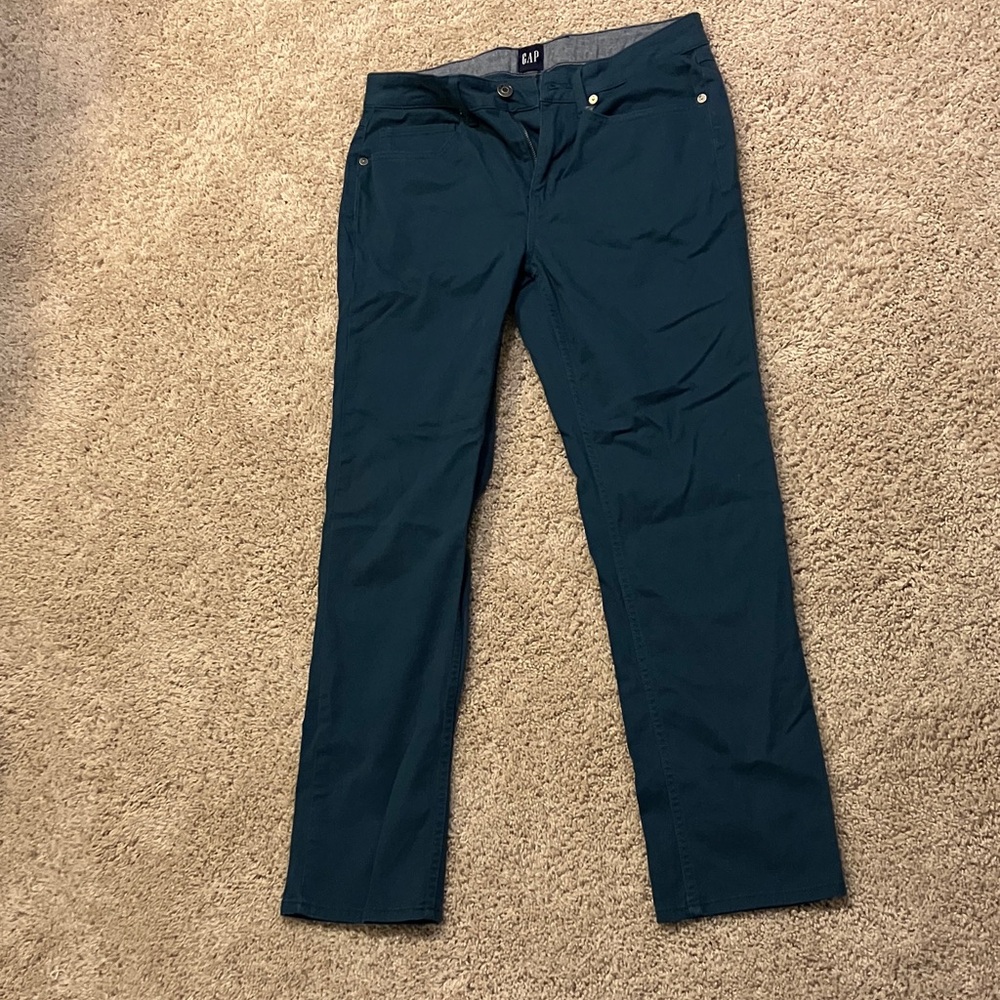 GAP Men’s Straight Leg Jeans in Deep Teal